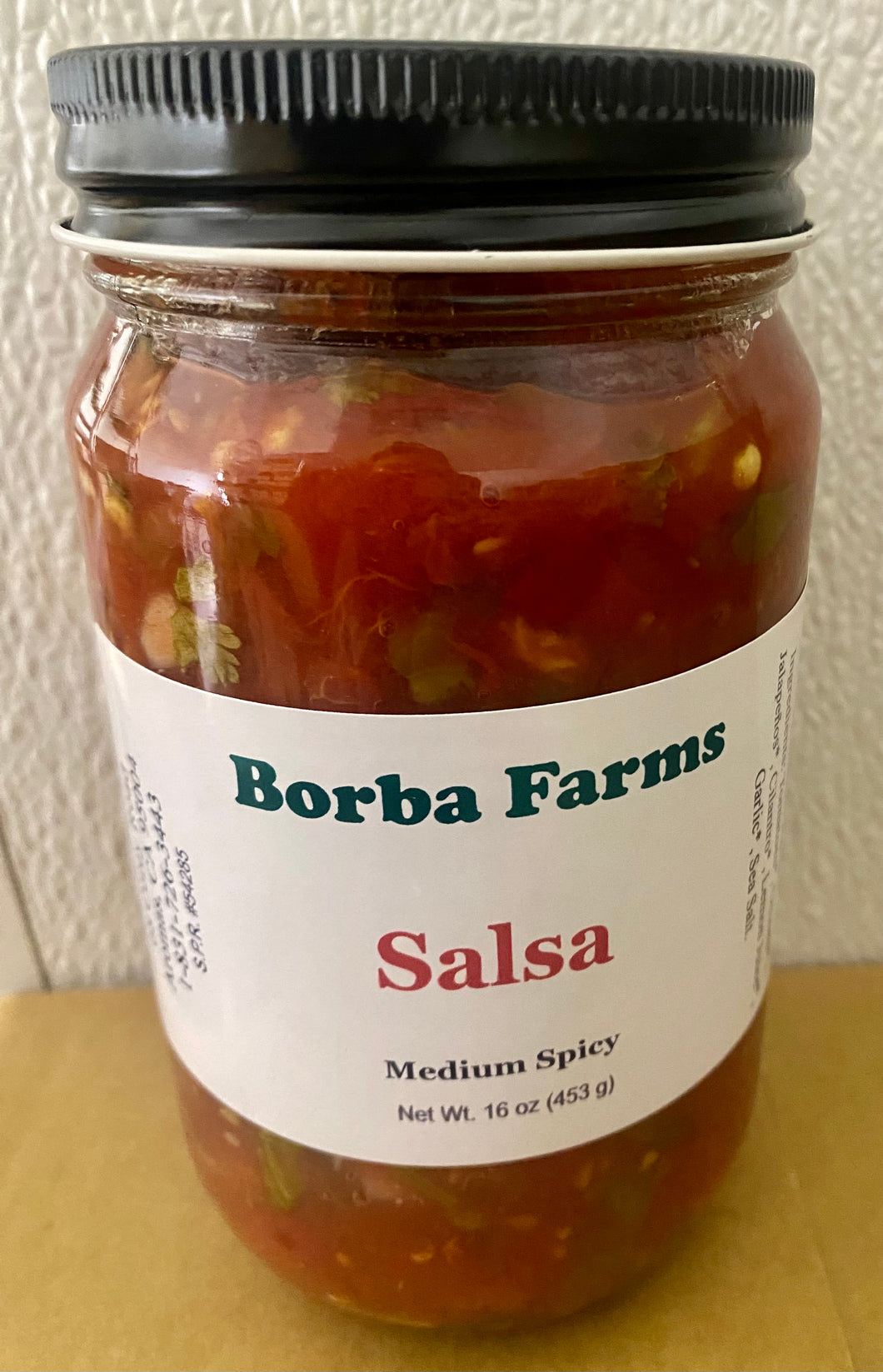 Borba Farms Salsa (per 16 oz jar)