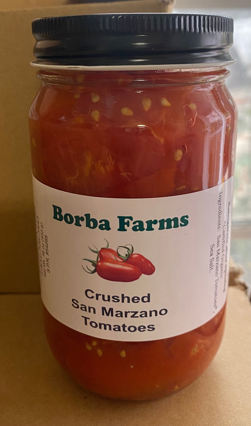 Crushed San Marzano Tomatoes (16 oz jar)