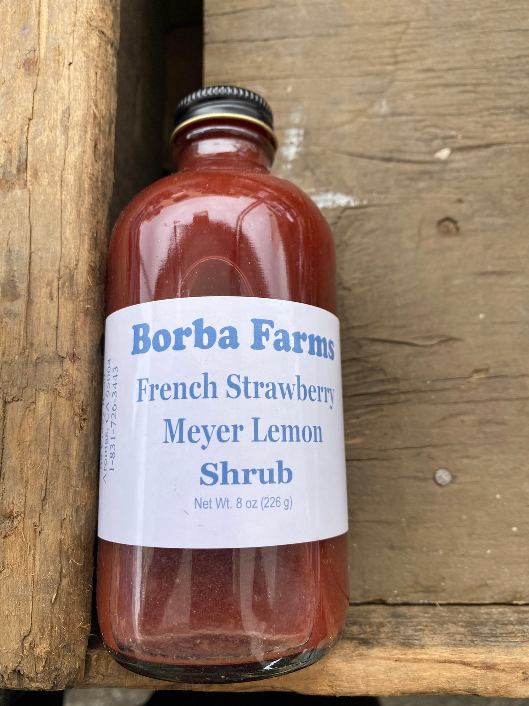 French Strawberry Meyer Lemon Shrub